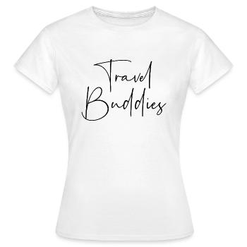 Copains de voyage - T-shirt Femme - blanc - Devant - AI Model Female 172 dark (172cm)