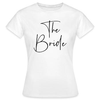 La mariée - T-shirt Femme - blanc - Devant - AI Model Female 172 dark (172cm)