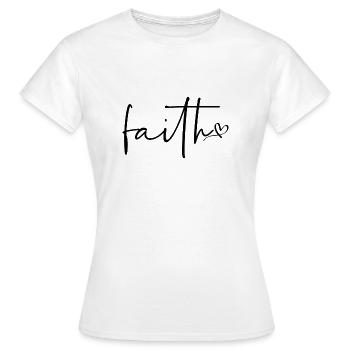 Foi - T-shirt Femme - blanc - Devant - AI Model Female 172 dark (172cm)