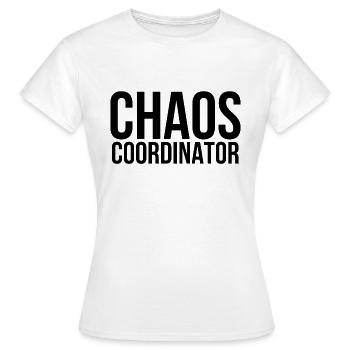 Coordinateur du chaos - T-shirt Femme - blanc - Devant - AI Model Female 172 dark (172cm)