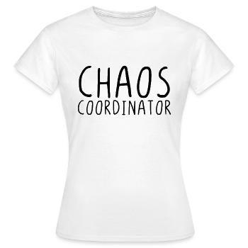 Coordinateur du chaos - T-shirt Femme - blanc - Devant - AI Model Female 172 dark (172cm)