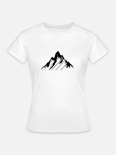 Bergspitze - Frauen T-Shirt - Weiß