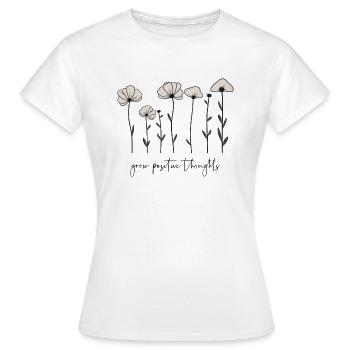 Développer des pensées positives - T-shirt Femme - blanc - Devant - AI Model Female 172 dark (172cm)
