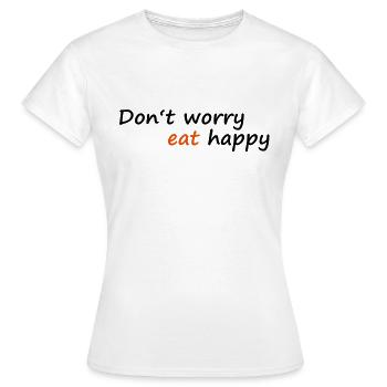 manger - T-shirt Femme - blanc - Devant - AI Model Female 172 dark (172cm)