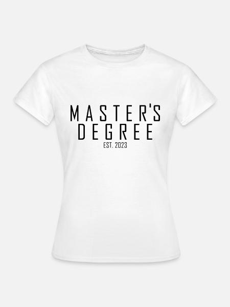 Master`s Degree EST.2023 - Frauen T-Shirt - Weiß