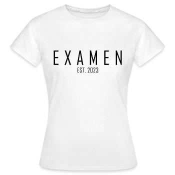 Examen EST. 2023 - Frauen T-Shirt - Weiß - Vorne - AI Model Female 172 dark (172cm)