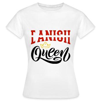 Danish Queen Denmark Danish Denmark Flag - Women's T-Shirt - white - Front - AI Model Female 172 dark (172cm)
