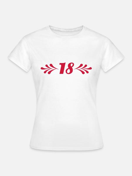18 - Frauen T-Shirt - Weiß