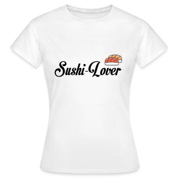 amant de sushi - T-shirt Femme - blanc - Devant - AI Model Female 172 dark (172cm)