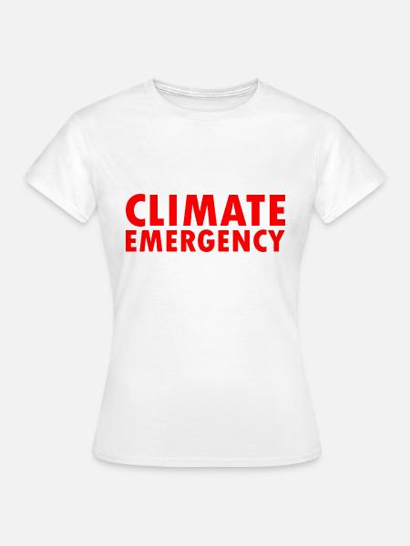 Climate emergency - Frauen T-Shirt - Weiß