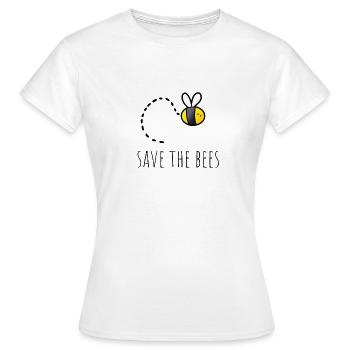 Save the bees, save the bees - Women's T-Shirt - white - Front - AI Model Female 172 dark (172cm)