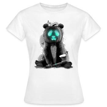 PANDALOWEEN - Women's T-Shirt - white - Front - AI Model Female 172 dark (172cm)