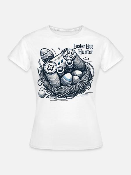 Osterei Jäger Gaming Controller Design - Frauen T-Shirt - Weiß