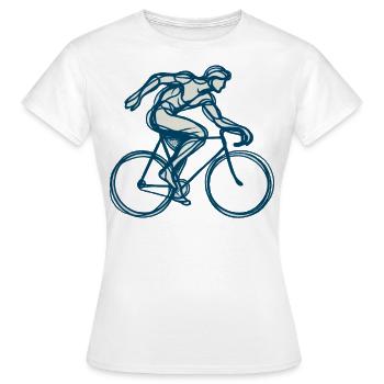 Cyclisme Vélo Art pour les passionnés - T-shirt Femme - blanc - Devant - AI Model Female 172 dark (172cm)