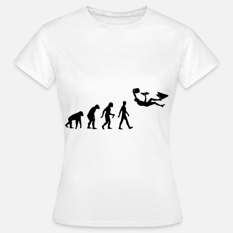 Bouldern Klettern Evolution - Frauen T-Shirt - Weiß