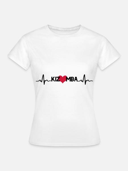 Kizomba Heart Black - Frauen T-Shirt - Weiß