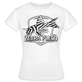 Zebra Pleco Zebra Wels L46 L046 Cadeau d'aquarium - T-shirt Femme - blanc - Devant - AI Model Female 172 dark (172cm)