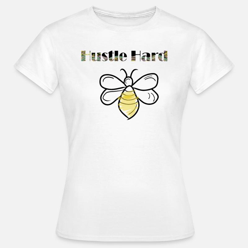 hustle hard bees - Women's T-Shirt - white