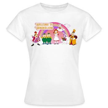 Alice Im Wunderland - Reise Durch Die Fantasiewelt - Frauen T-Shirt - Weiß - Vorne - AI Model Female 172 dark (172cm)