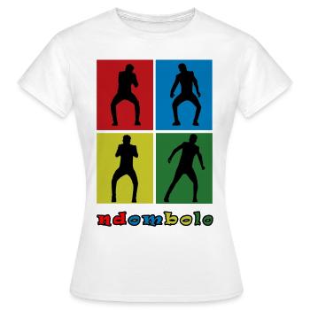 Ndombolo - Frauen T-Shirt - Weiß - Vorne - AI Model Female 172 dark (172cm)