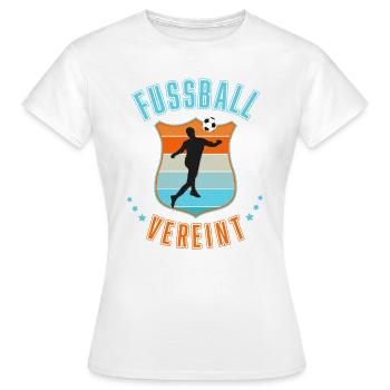 Football - T-shirt Femme - blanc - Devant - AI Model Female 172 dark (172cm)