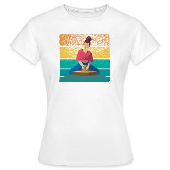 Pottery potters wheel potter handmade vintage - Women's T-Shirt - white - Front - AI Model Female 172 dark (172cm)