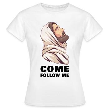 Jesus Christ we follow you charity - Women's T-Shirt - white - Front - AI Model Female 172 dark (172cm)