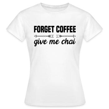 Thé chai latte - T-shirt Femme - blanc - Devant - AI Model Female 172 dark (172cm)