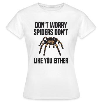 Tarentule Arachnide de compagnie - T-shirt Femme - blanc - Devant - AI Model Female 172 dark (172cm)