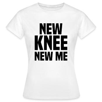 Chirurgie du genou Nouvelle articulation du genou - T-shirt Femme - blanc - Devant - AI Model Female 172 dark (172cm)