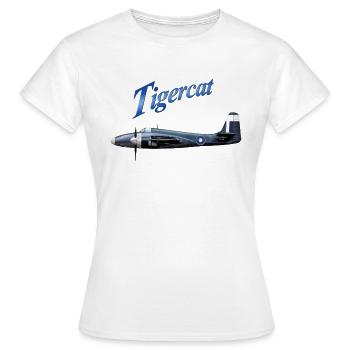 Tigercat Twin engined fighter - Women's T-Shirt - white - Front - AI Model Female 172 dark (172cm)