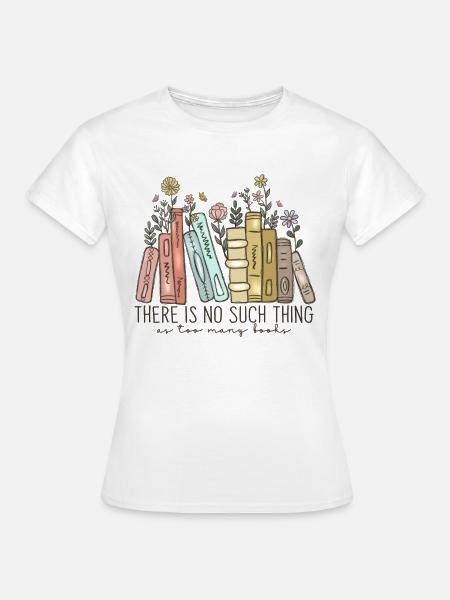 Buch Spruch Leserate Bücherwurm - Frauen T-Shirt - Weiß
