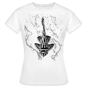 Zebrawels L46 Hypancistrus Zebra Pleco Aquarium - T-shirt Femme - blanc - Devant - AI Model Female 172 dark (172cm)