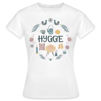 Hygge - T-shirt Femme - blanc - Devant - AI Model Female 172 dark (172cm)