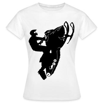 Snowmobile cleasanna tiománaí - Women's T-Shirt - white - Front - AI Model Female 172 dark (172cm)