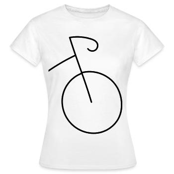 Die Leichtigkeit des Fahrradfahrens - Frauen T-Shirt - Weiß - Vorne - AI Model Female 172 dark (172cm)
