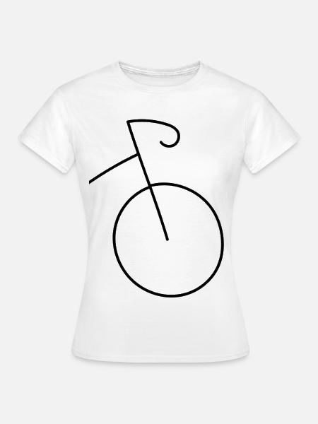 Die Leichtigkeit des Fahrradfahrens - Frauen T-Shirt - Weiß