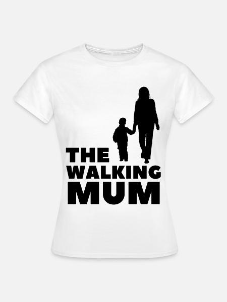 The Walking Mum - Frauen T-Shirt - Weiß