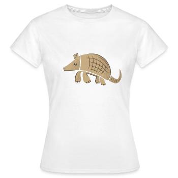 Armored Armadillo - Women's T-Shirt - white - Front - AI Model Female 172 dark (172cm)