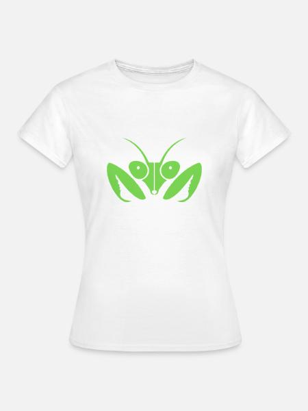 Faszinierende Gottesanbeterin - Frauen T-Shirt - Weiß