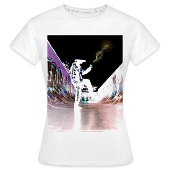 Blessolution « Équilibre » - T-shirt Femme - blanc - Devant - AI Model Female 172 dark (172cm)