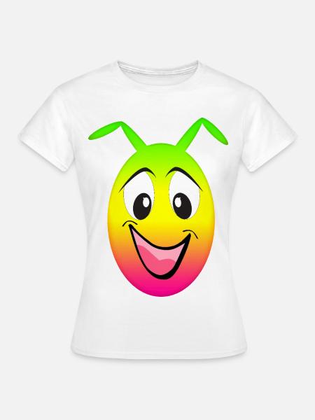 Regenbogen Lächeln - Frauen T-Shirt - Weiß