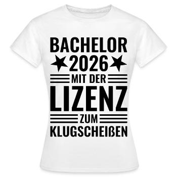 Licence 2026 avec licence pour être malin - T-shirt Femme - blanc - Devant - AI Model Female 172 dark (172cm)