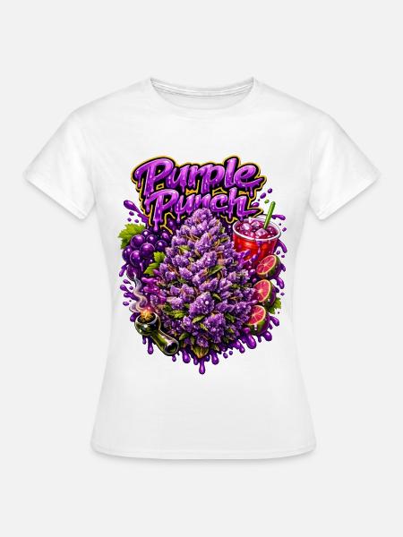 Purple Punch Graffiti-Druck - Frauen T-Shirt - Weiß