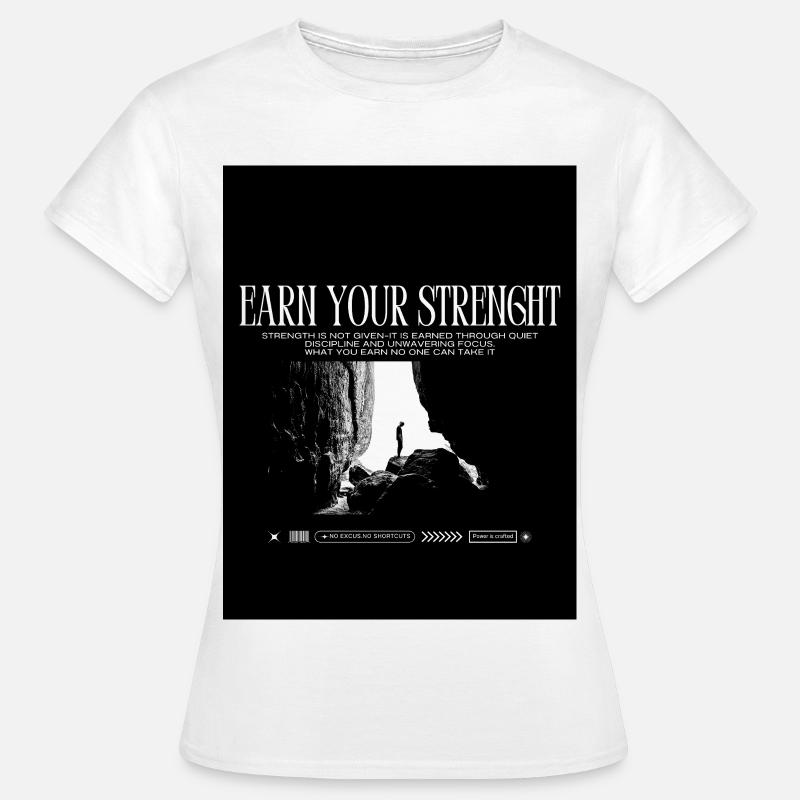 Black_White|Modern|Typographic|StreetwearTshirtpro - Women's T-Shirt - white