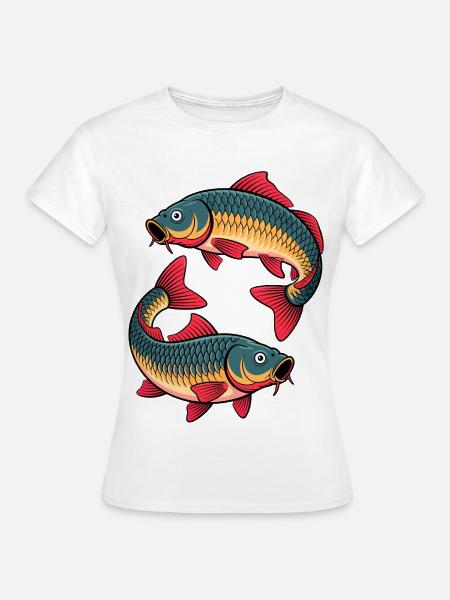 Karpfen Angeln - Frauen T-Shirt - Weiß