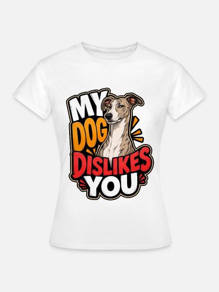 Whippet - Frauen T-Shirt - Weiß