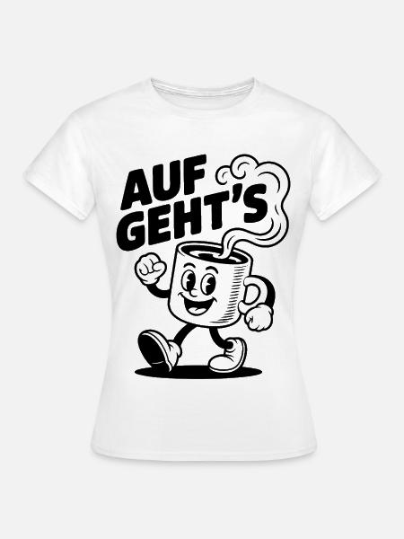 Kaffee muss sein - Frauen T-Shirt - Weiß