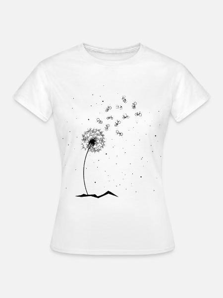 Pusteblume Fahrräder - - Frauen T-Shirt - Weiß