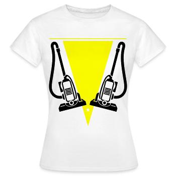 Entreprise de nettoyage d’aspirateurs - T-shirt Femme - blanc - Devant - AI Model Female 172 dark (172cm)